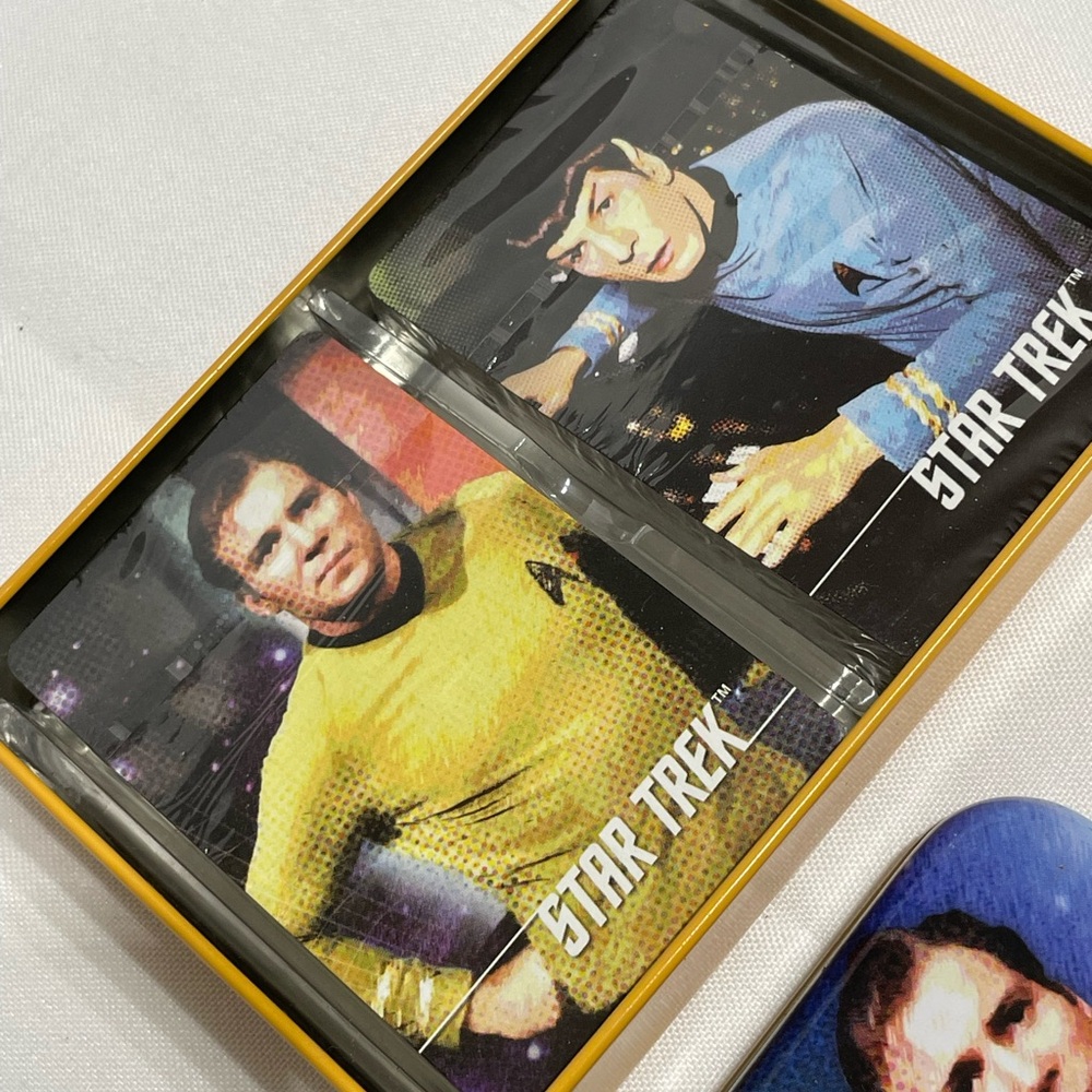 Star Trek Beam Me Up Star Trek Playing Cards NEW IN PKG Captain Kirk & Spock - Picture 6 of 7